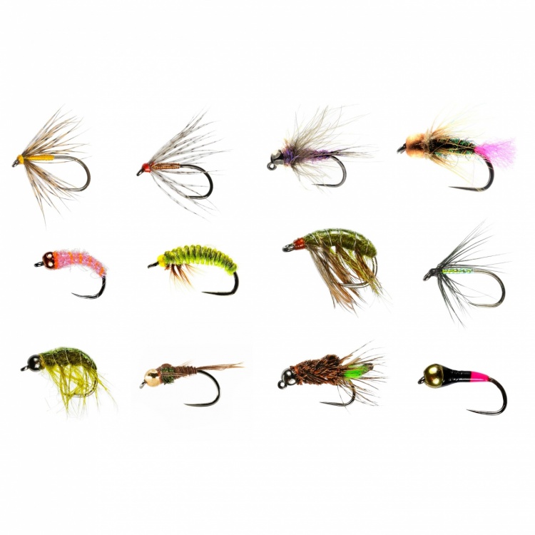 Caledonia Flies Barbless August River Wet Collection Fishing Fly Assortment